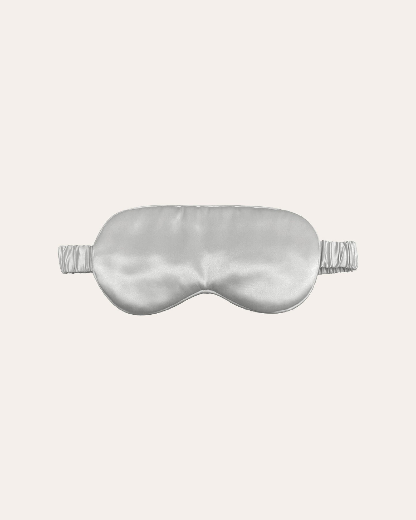 Zijden Slaapmasker van Silky Family Slaapmasker in het lichtgrijs
