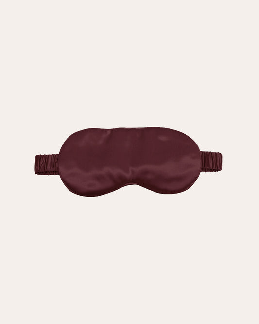 Zijden Slaapmasker van Silky Family Slaapmasker in het bordeaux
