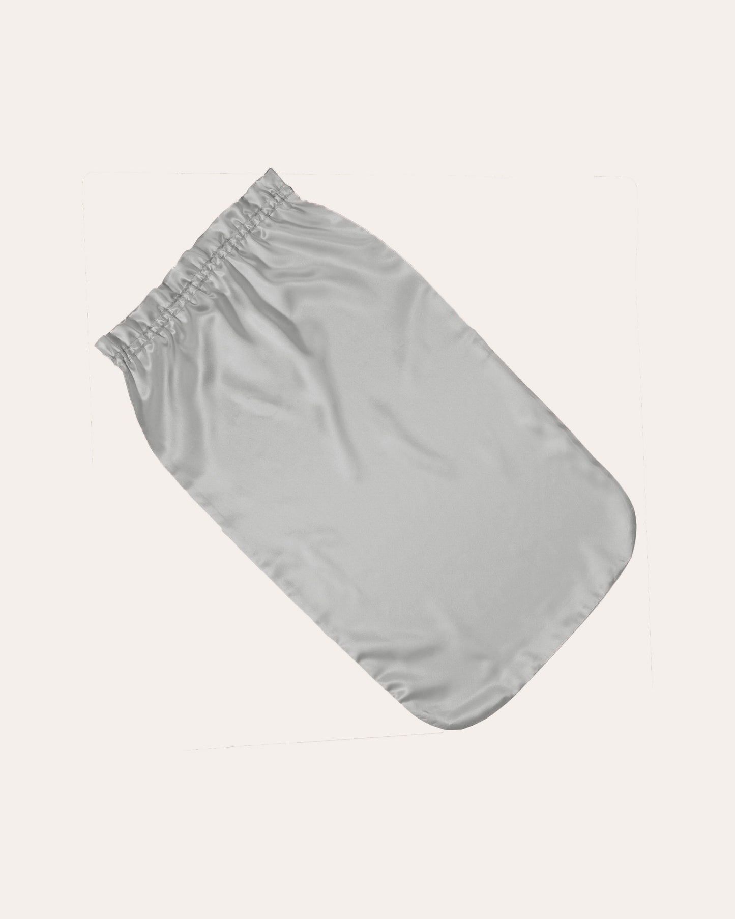 Zijden Bonnet Lang Haar Lichtgrijs