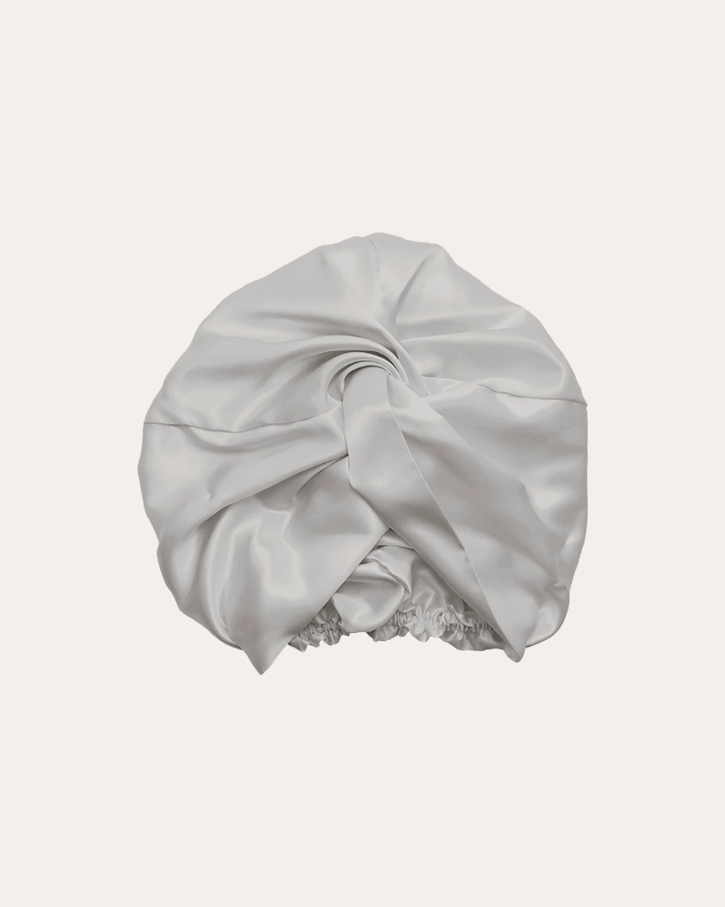 Zijden Premium Bonnet in de kleur lichtgrijs