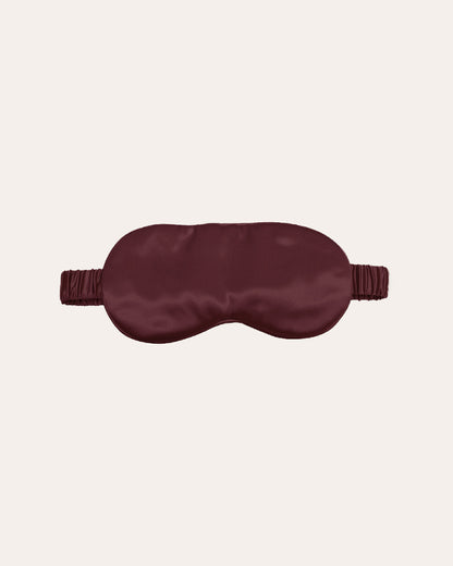 Zijden Slaapmasker van Silky Family Slaapmasker in het bordeaux