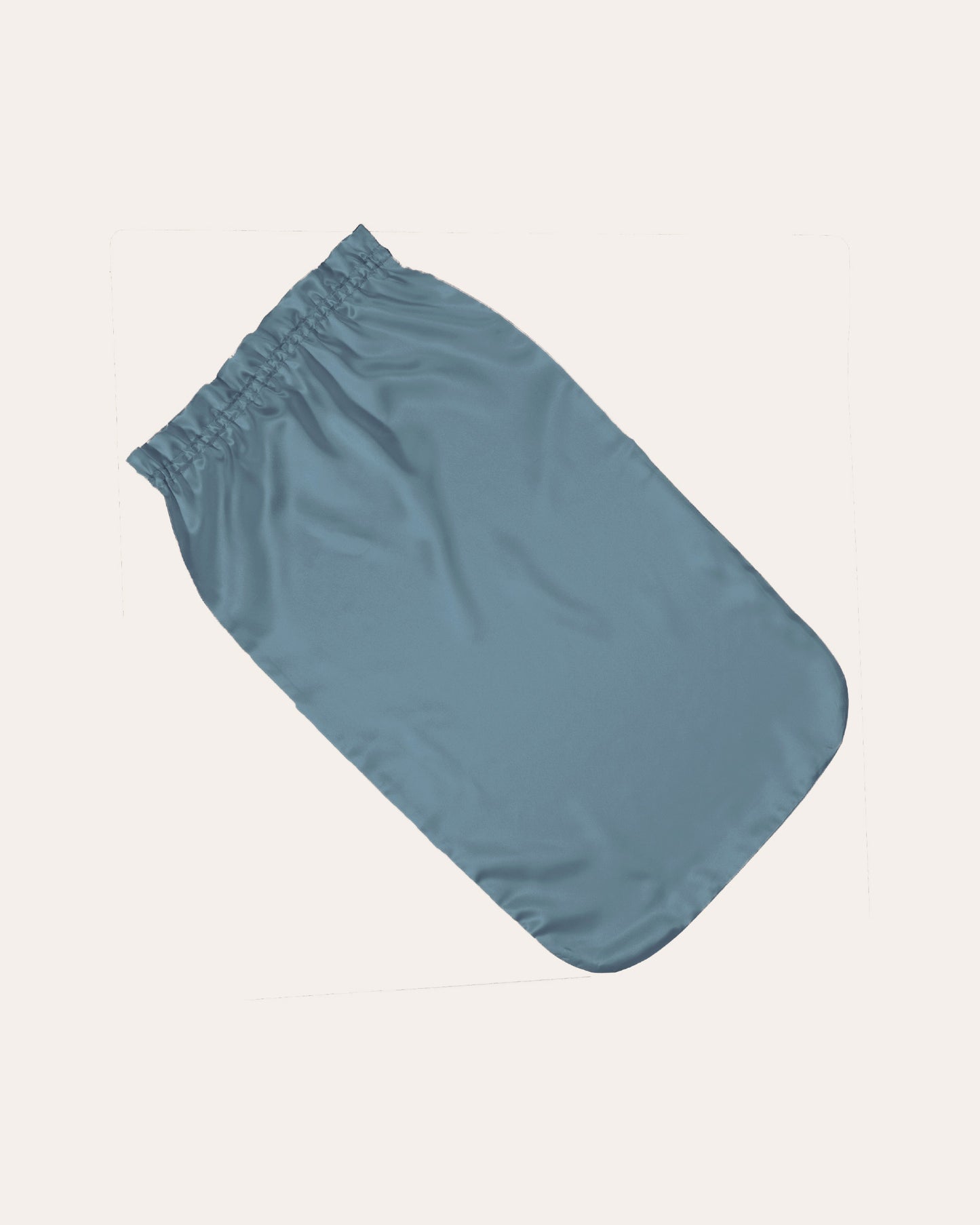 Zijden Bonnet voor lang haar, verzorgt je haar tijdens het slapen, in de kleur blauw.