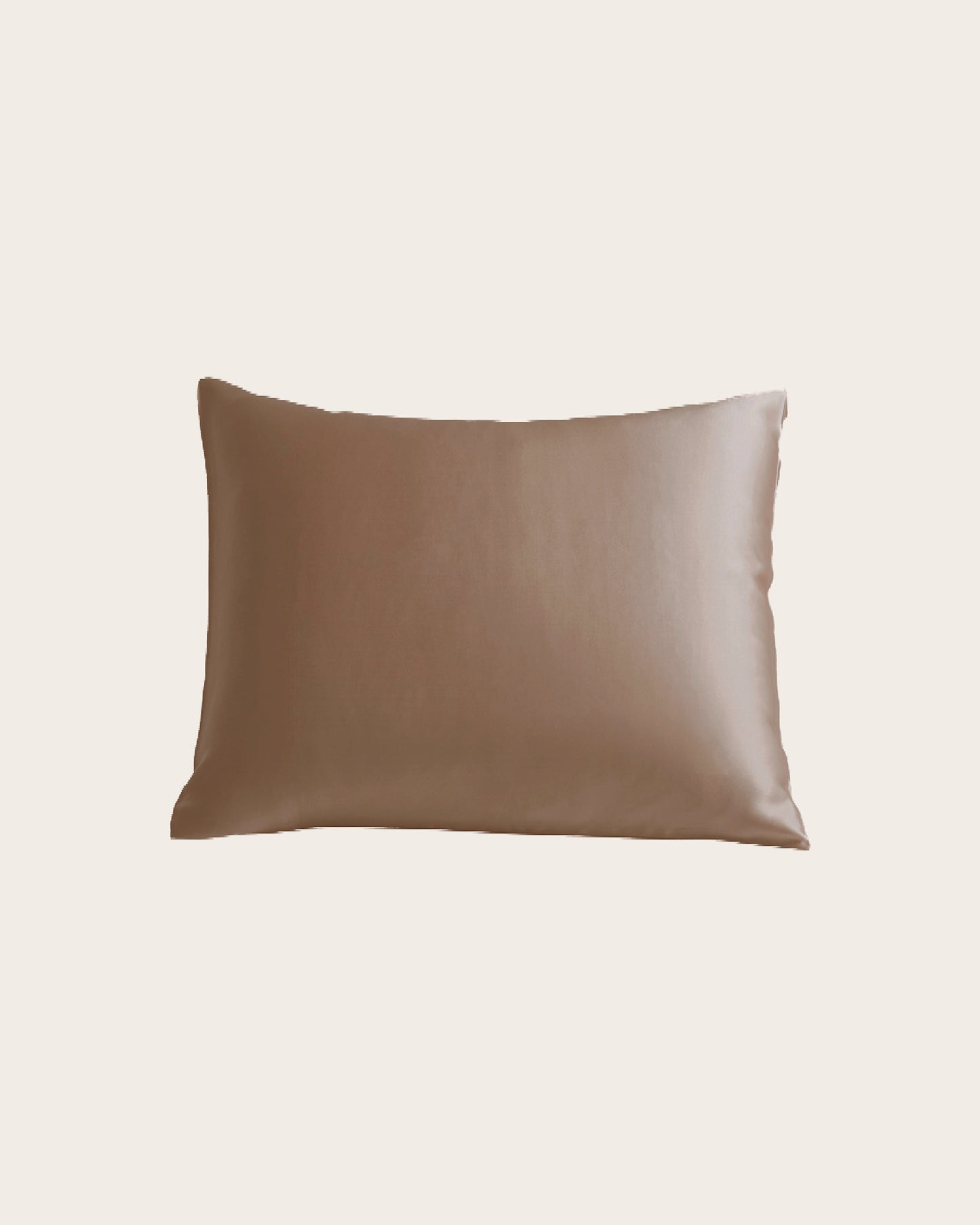 Luxe 100% Moerbei Zijden Kussenslopen van Silky Family in de kleur lichtbruin maat 50x60cm
