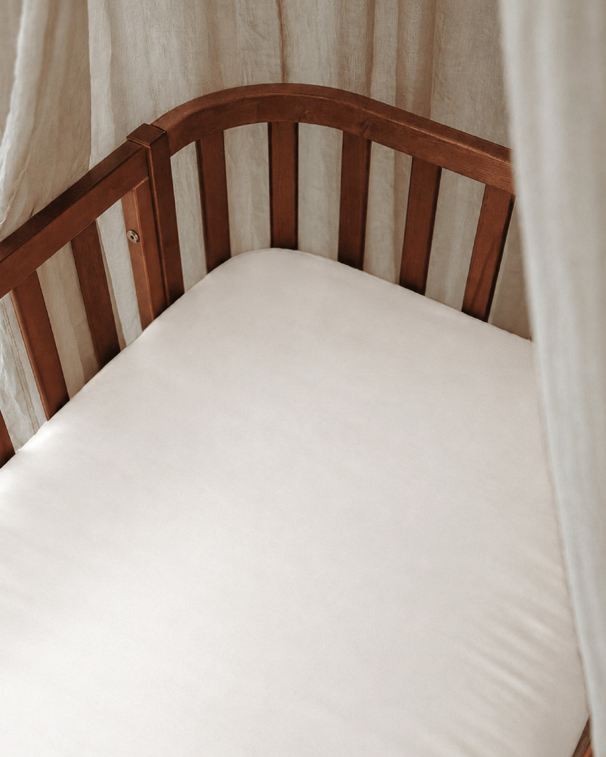 Zijden Matrashoes Wit – Peuterbed 70×140 cm
