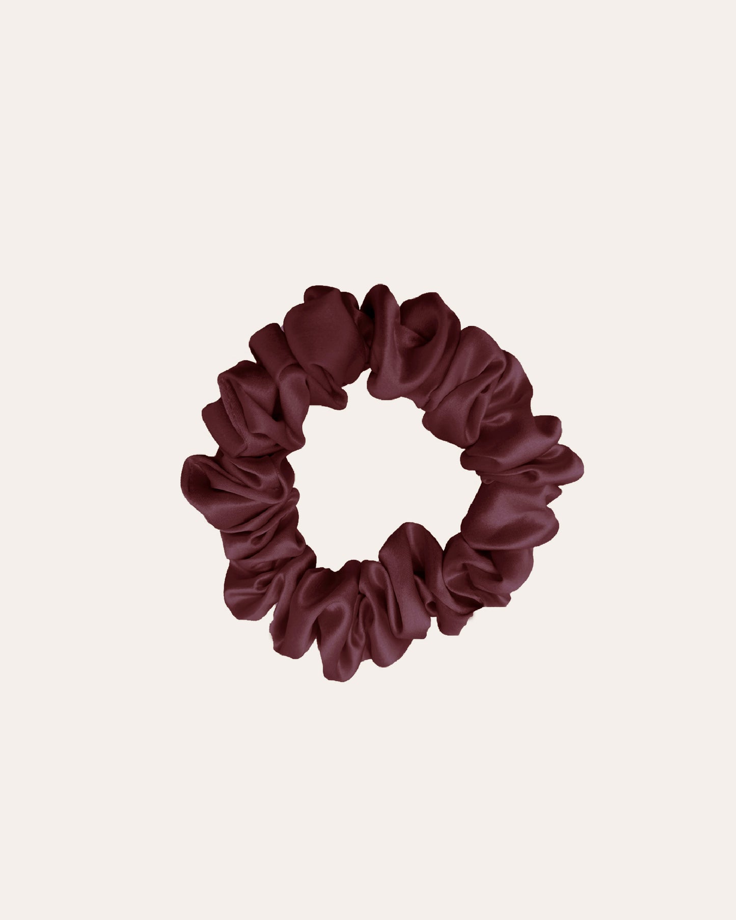 Luxe 100% moerbei Zijden small in het bordeaux, zijden elastiek.