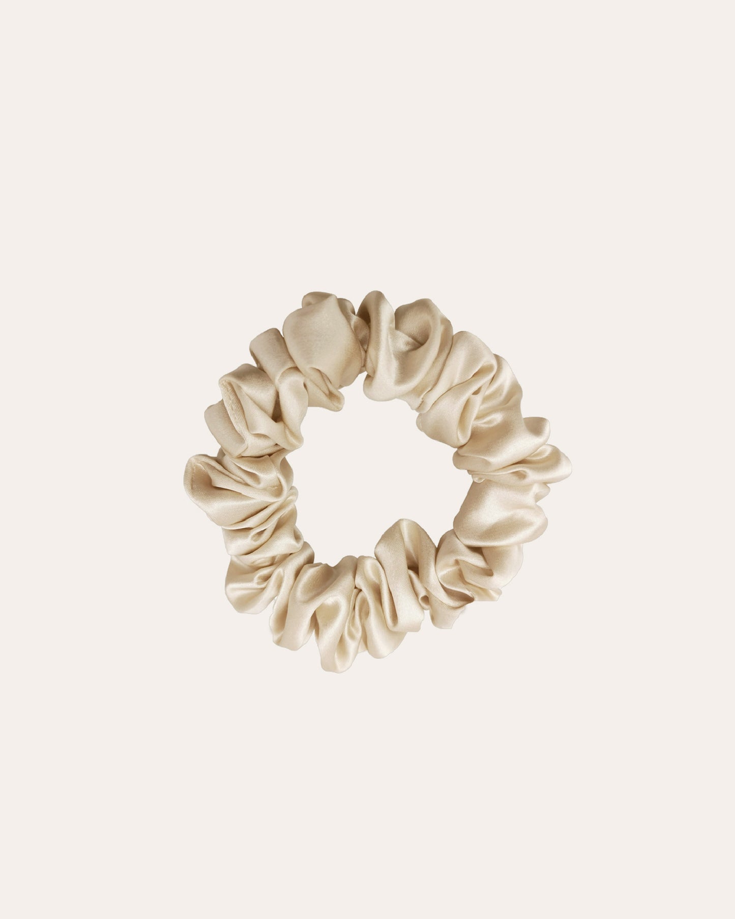 Zijden Scrunchies Crème