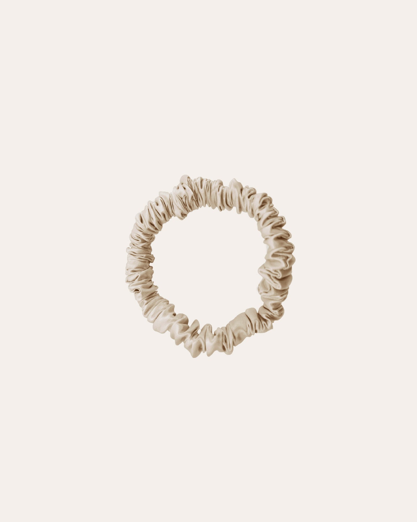 Zijden Scrunchies Crème