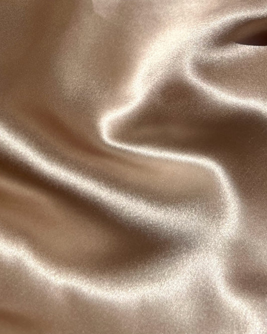 Zijden Matrashoes Beige – Ledikant 60×120 cm